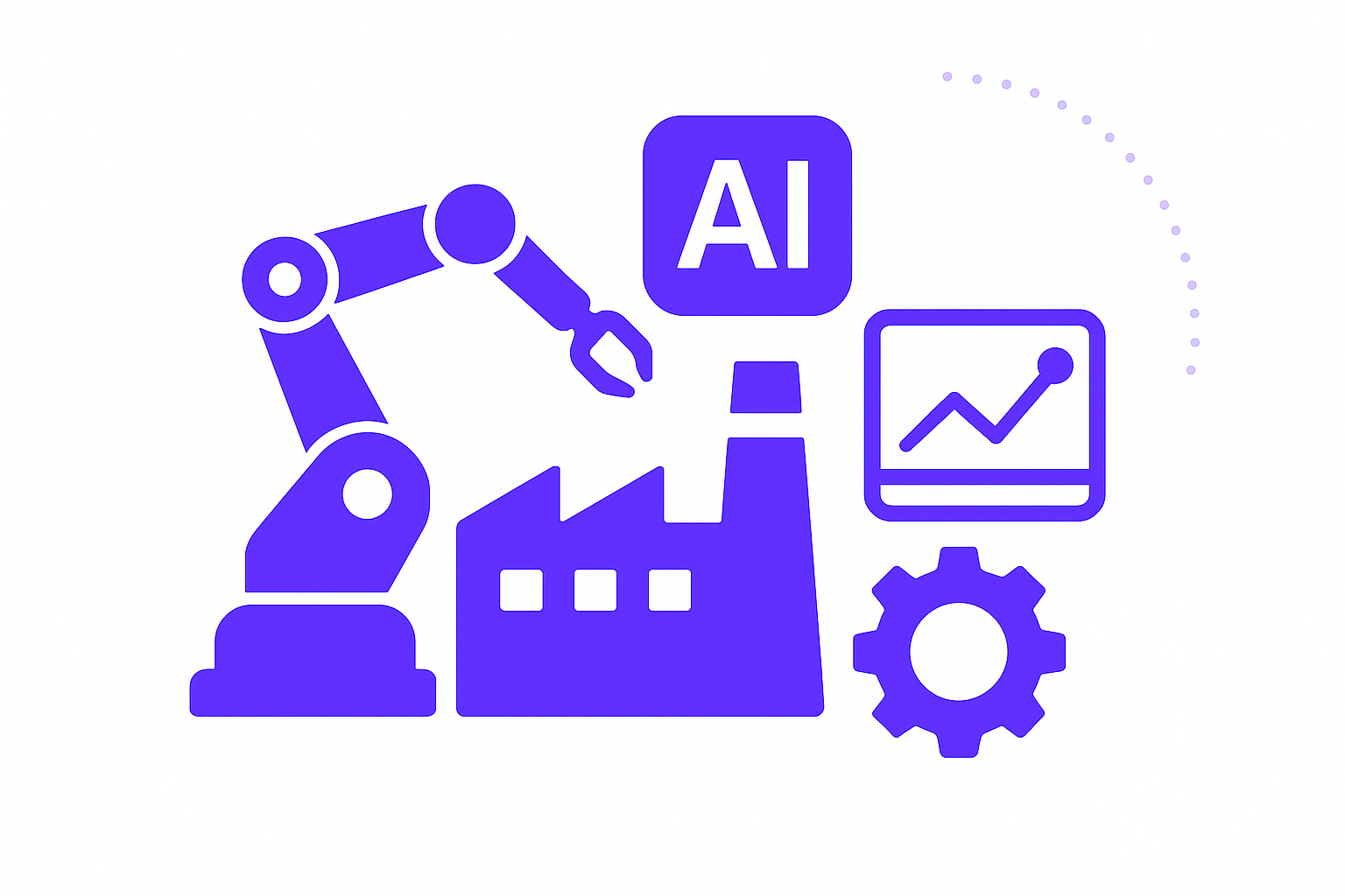 Industrial 4.0 & Manufacturing AI solutions visualization